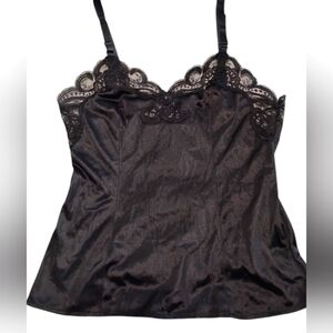 Black Lace Trim Camisole | Size Small